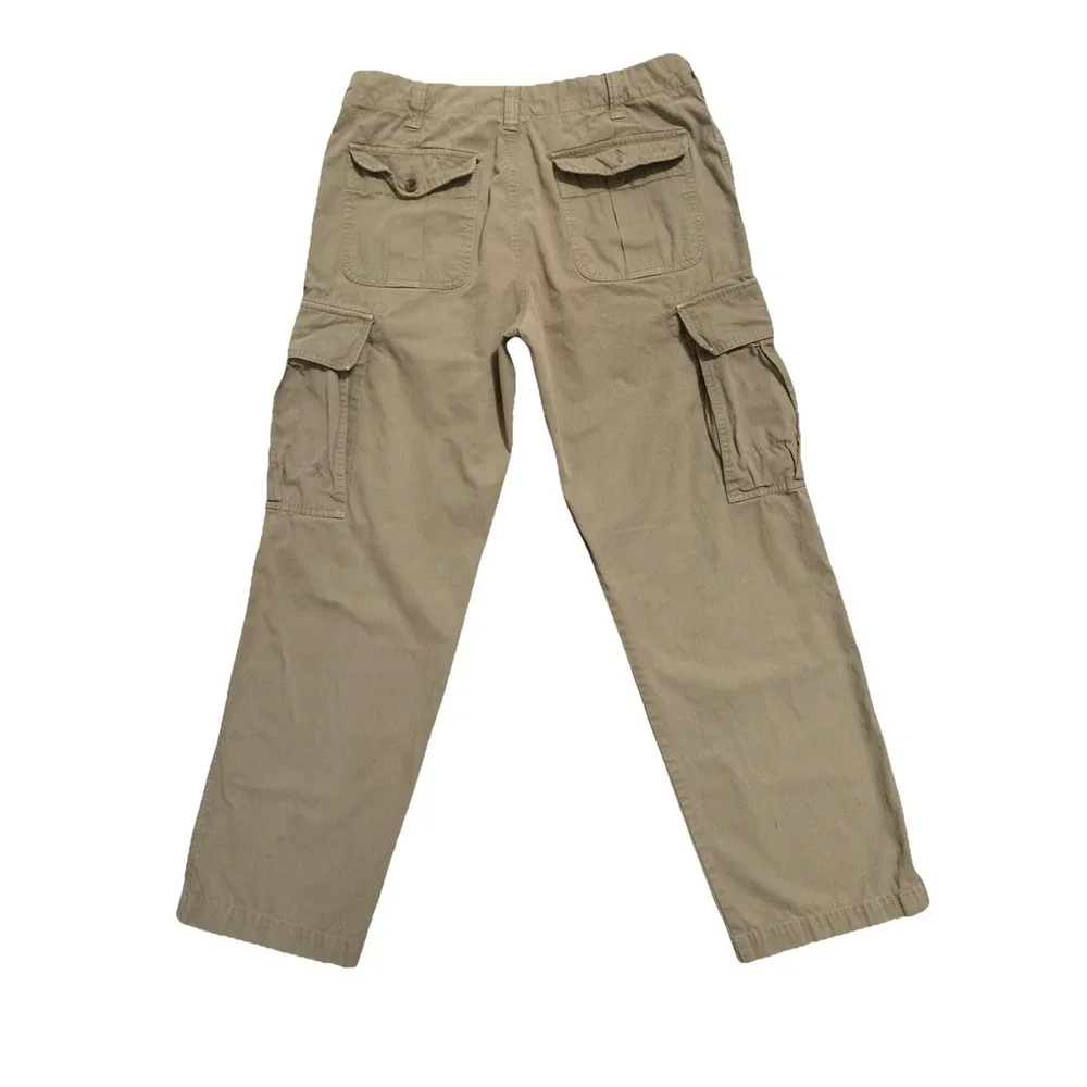 Y2K Banana Republic Cargo Pants Relaxed Fit‎ Men's 32/32 (31) Beige Straight Leg